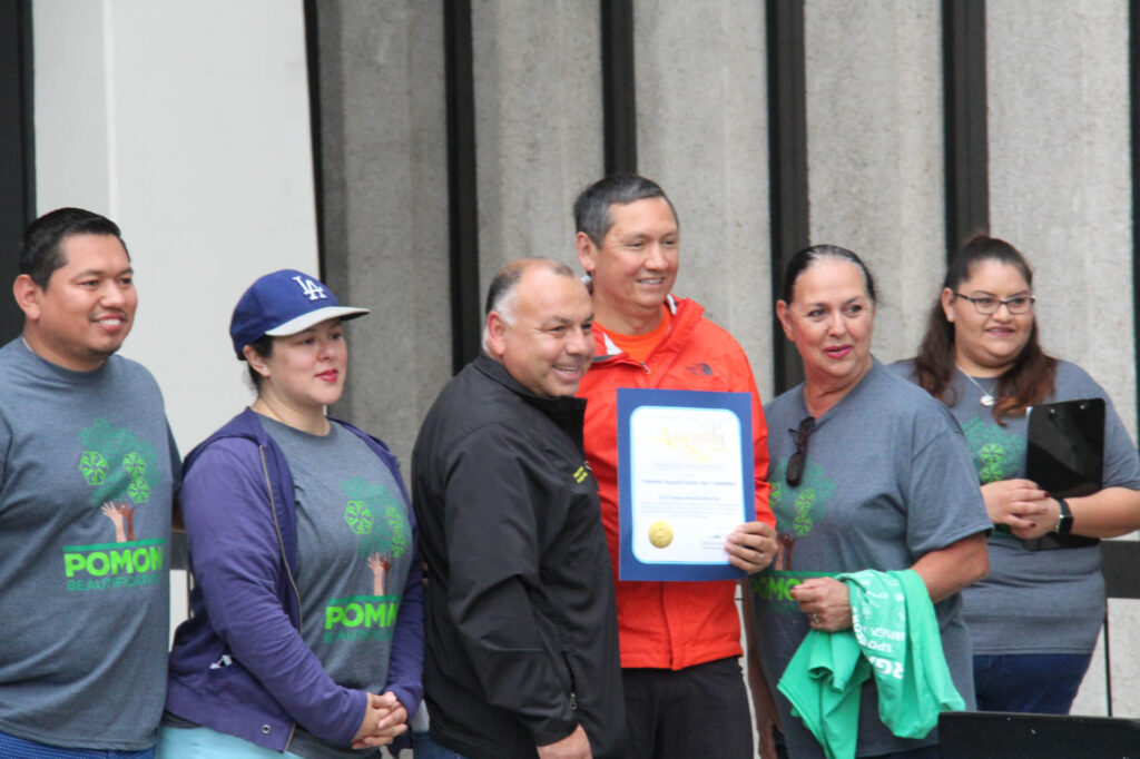 Nora and other elected officials receiving a commendation from State Representative Rodriguez.