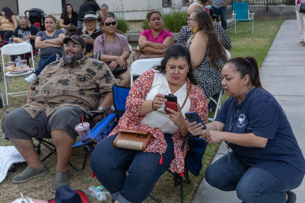 Nora at the summer concert series.