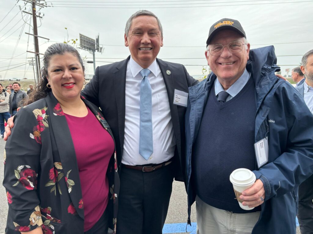 Nora with Mayor Sandoval.